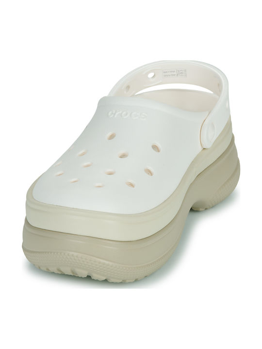 Crocs Classic Stacked Women's Clogs White