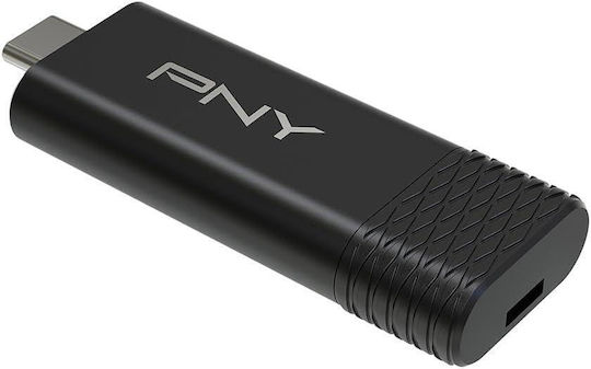 PNY 256GB USB 2.0 Stick with connection USB-C Black