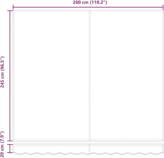 vidaXL Awning fabric Beige