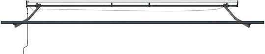 vidaXL Awning fabric Black 3x4m