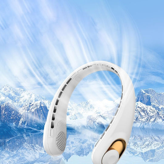 S9 Ventilator Portabil De Gât Cu Afișaj Digital 3 Viteze 5200mah 5800rpm Reîncărcabil Negru Fără Mâini