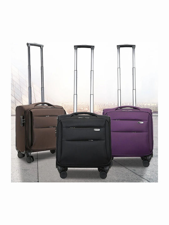 Kourk Travel Suitcase Cabin Purple with 4 Wheels Height 46cm
