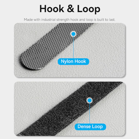 Vention Cable Organiser Hook Loop Cable Tie 120mm 10 Pcs Kanb0-10