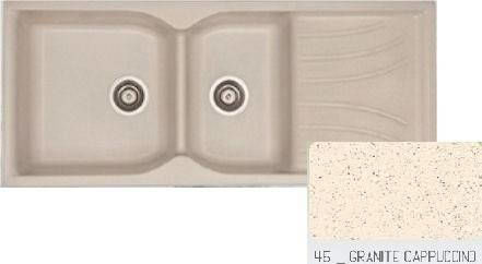 Sanitec 323 Classic Ένθετος από Συνθετικό Γρανίτη Μ115xΠ50cm