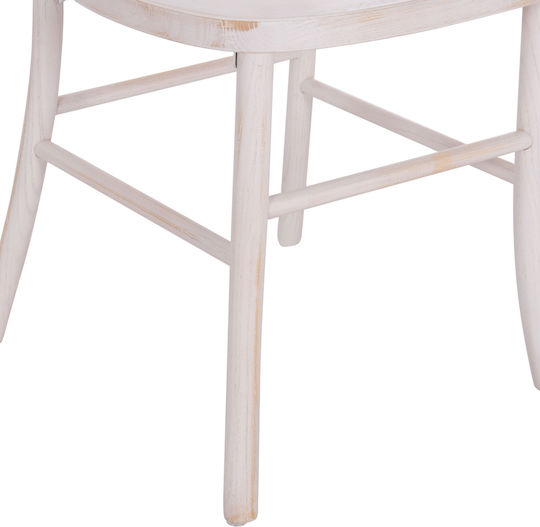 Toon Καρέκλα Τραπεζαρίας Ξύλινη White Wash 41x46x95εκ.