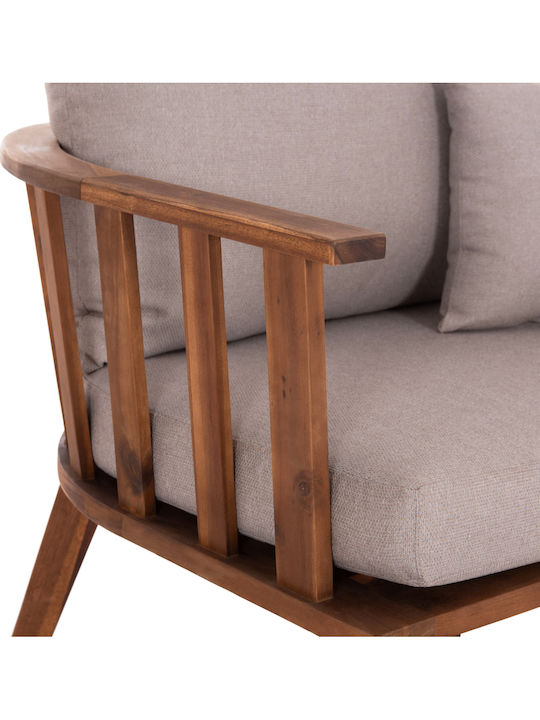 Set Mobilier Exterior Harra 4 Piese Natural Cu Perne