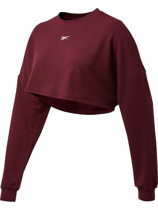 Cropped Hanorac pentru femei Burgundy