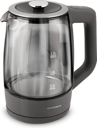 Berdsen BD-711 Електрическа Кана 1.7л 2200W Черен