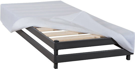 Betten Einzel mit Stoff für die Matratze 80x190cm Farbauswahl-Option