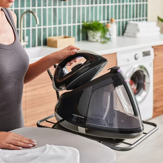 Morphy Richards Fier de Călcat cu Aburi 2400W cu Talpă Ceramică și Debit Continu de Abur 120g/min