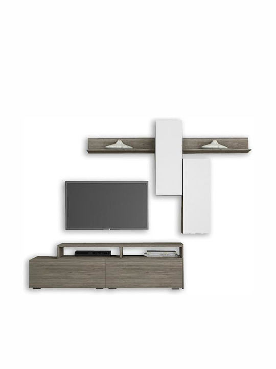 Wohnzimmer TV-Einheit Smart No 3D Weiß L292xB45xH220cm