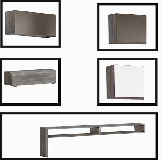 Smart No 1D Living Room TV Unit White L271xW45xH150cm