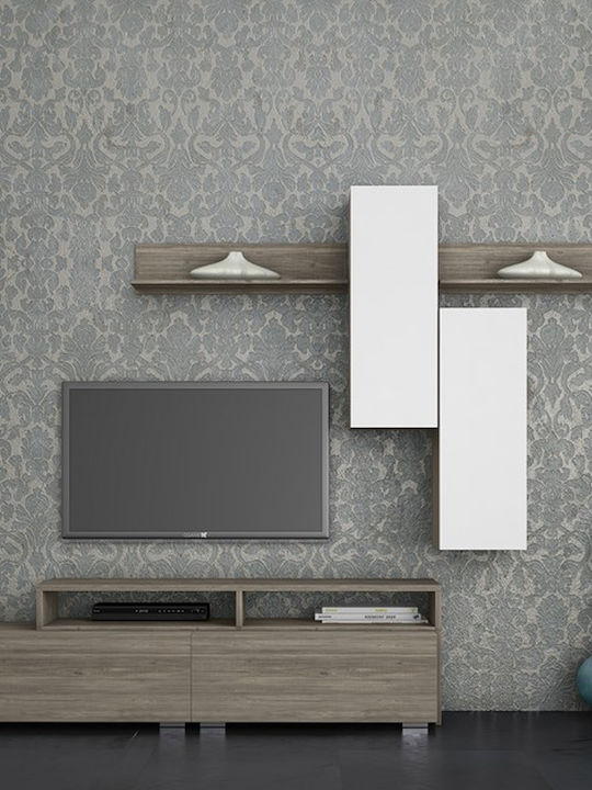 Wohnzimmer TV-Einheit Smart No 3D Weiß L292xB45xH220cm