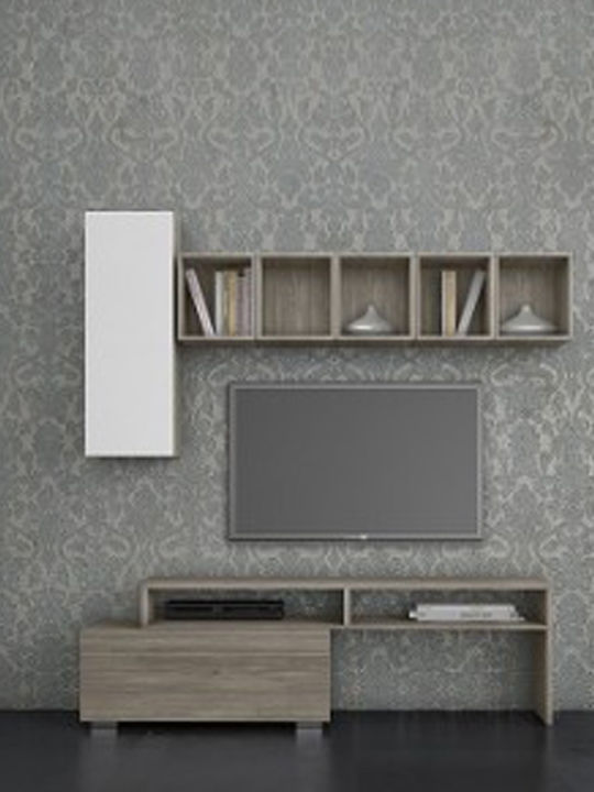 Unitate TV pentru sufragerie Smart No 3A Alb L101xA45xÎ210buc