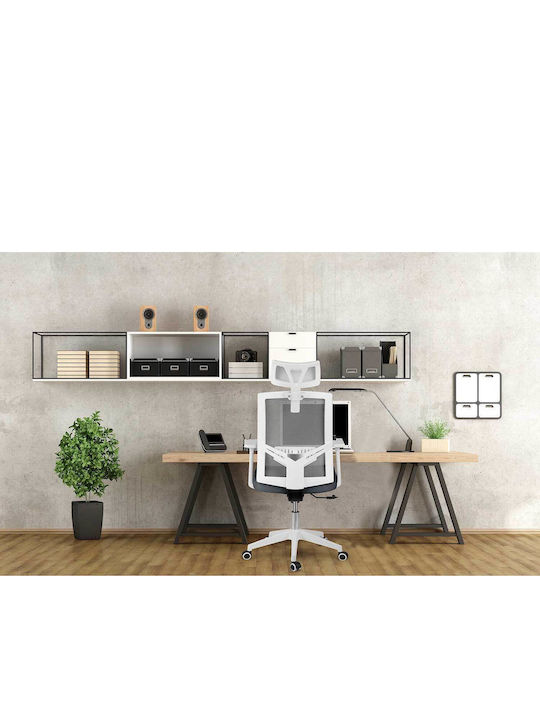 Rotar Reclining Office Chair with Adjustable Arms Gray Sofotel