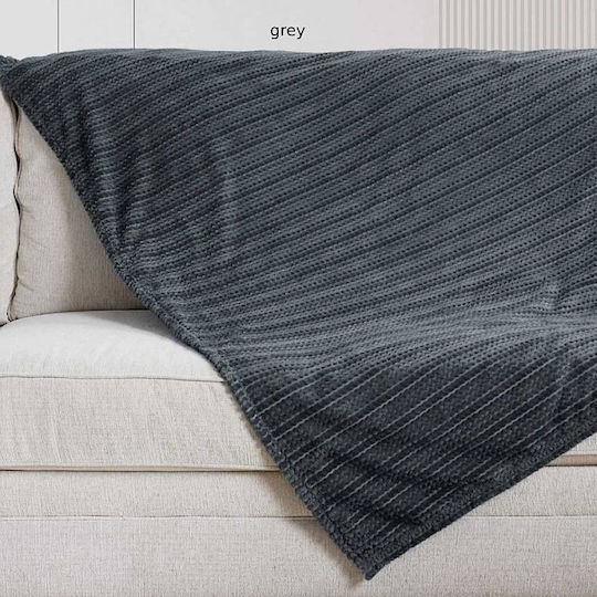 Kipper Angie Ριχτάρι Πολυθρόνας Ζακάρ 150x220εκ. Grey