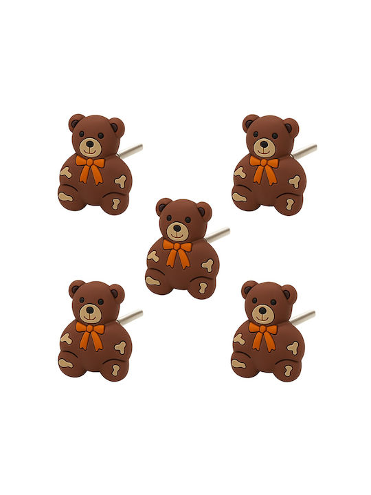 Детски мебелни дръжки Beboulino Bear Coffee 5 бр. 99900030007