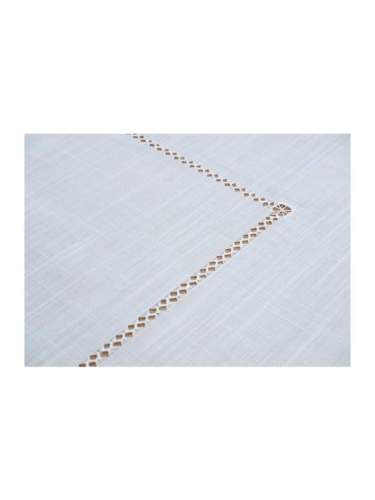 Dimeco Tablecloth with Embroidery Set 13pcs 4002 Ecru 165x260cm