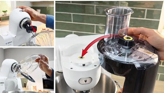 Bosch Stand Mixer 1600W with Stainless Mixing Bowl 5.5lt