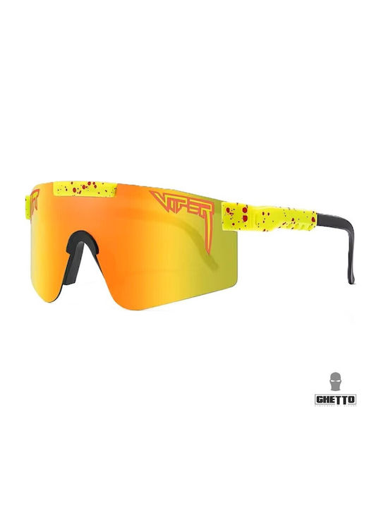 Ghetto Unisex Γυαλιά Ηλίου με Κόκκινο Σκελετό HS2047 Red