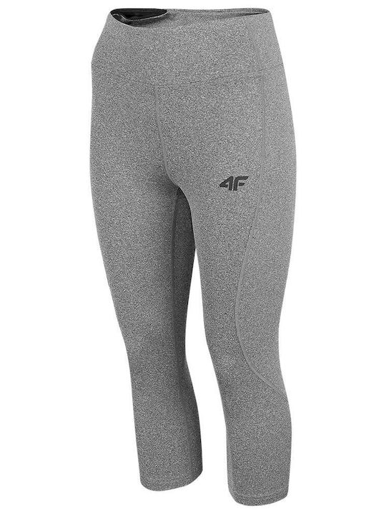 Training Schulung Frauen Capri Leggings Hochgeschnitten Gray