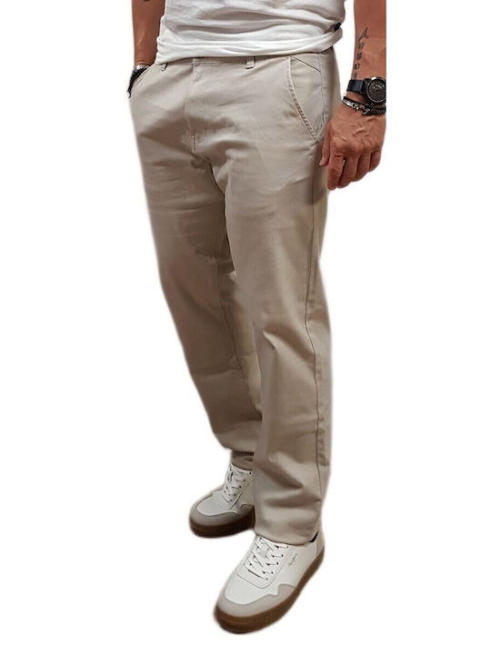 Trousers Chino in Regular Fit Bubbly Beige