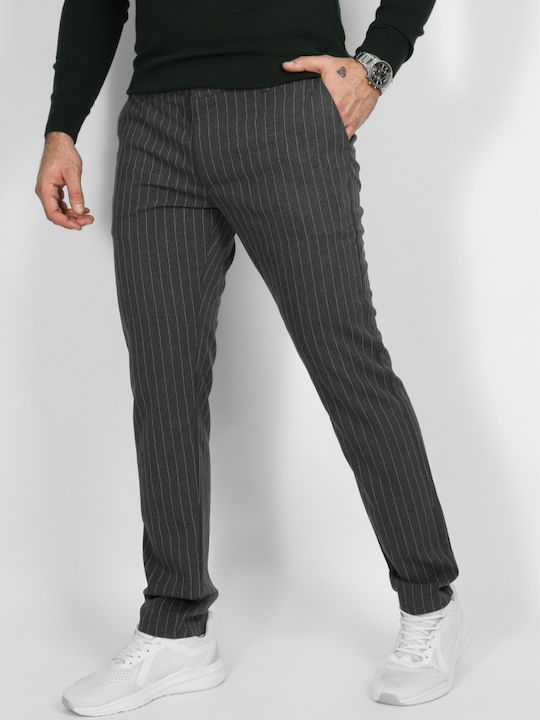 Pantaloni Chino cu Croială Normală Gri