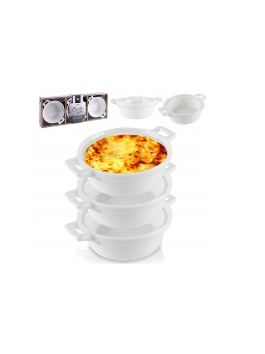 Excellent Houseware Rotund Vas de Gătit Rezistent la Căldură din Porțelan 13x10x4cm