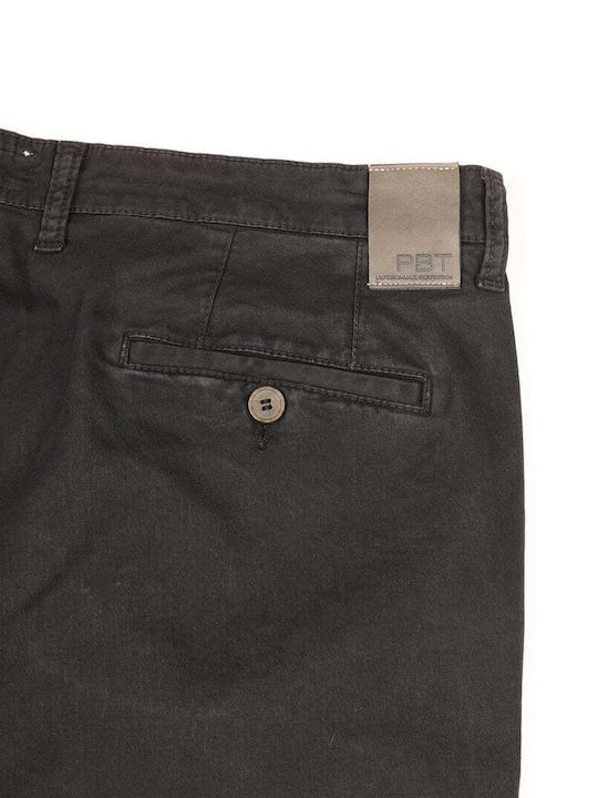 Παντελόνι Chino Ελαστικό σε Slim Εφαρμογή Μαυρο