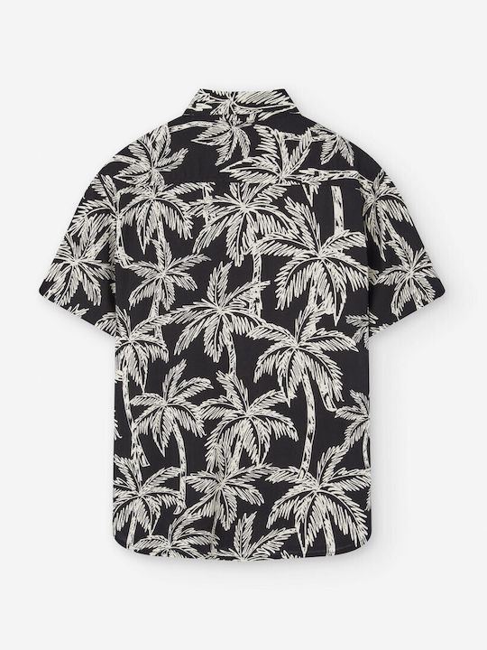 Kurzärmlig Hemd Black