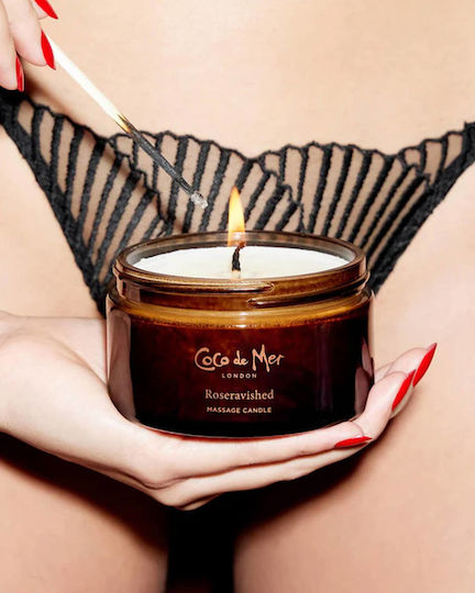 Γυναικείο Αρωματικό Κερί Μασάζ Coco De Mer Roseravished 200g Black 0409000007001
