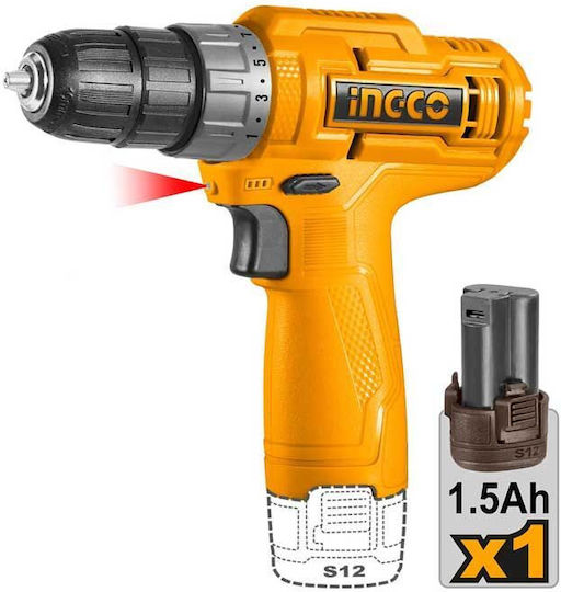 Ingco CDLI12428 Двигател За Бормашина На Батерия 12V 1x1.5Ah