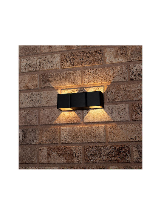 123led Επιτοίχιο Εξωτερικό Φωτιστικό IP54 Διπλής Δέσμης