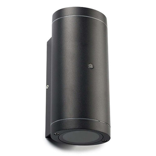 123led Wandmontierte Außenleuchte GU10 IP44 Doppelstrahl 9.2x20x10.5εκ.