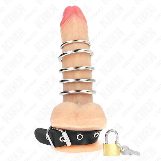 Kink Ring Schwanz Leder Schwarz