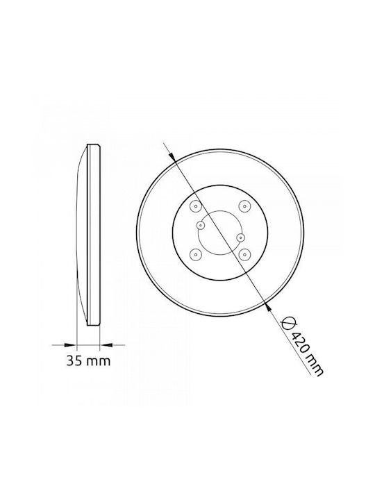 Lustră LED inteligentă Samus SLP420-2880lm-24W-3000 4000 6500K+RGB+Dimmer