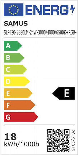 Smart Led Ceiling Light Samus Slp420-2880lm-24w-3000 4000 6500k+rgb+dimmer