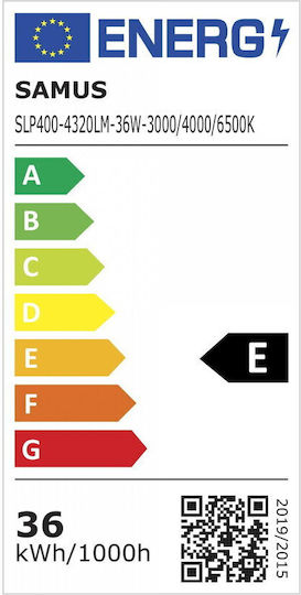 Led Ceiling Light Samus Slp400-4320lm-36w-3000 4000 6500k