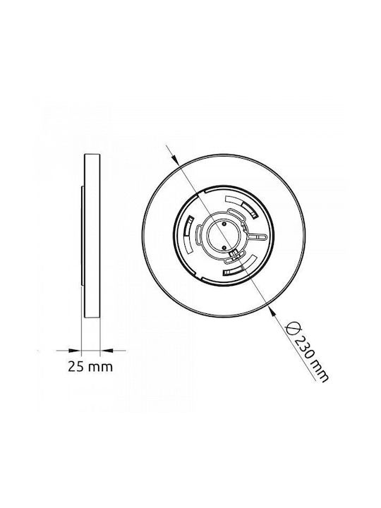 Led Ceiling Light Samus Slp230-2880lm-24w-3000 4000 6500k
