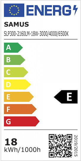 Led Ceiling Light Samus Slp300-2160lm-18w-3000 4000 6500k