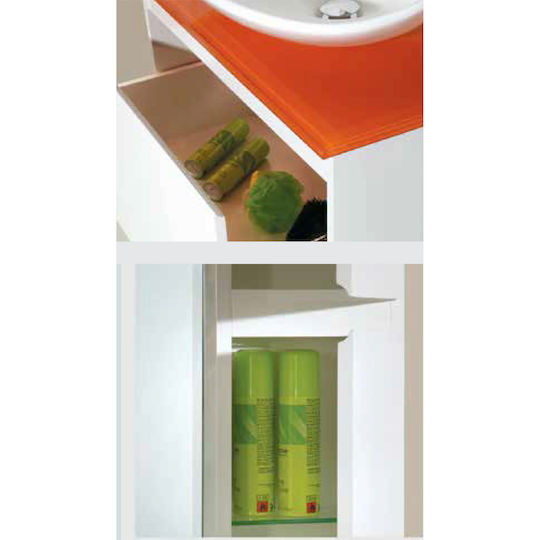 Pro Bagno Πάγκος χωρίς Νιπτήρα Γκρι Pro Bagno Πάγκος χωρίς Νιπτήρα Γκρι