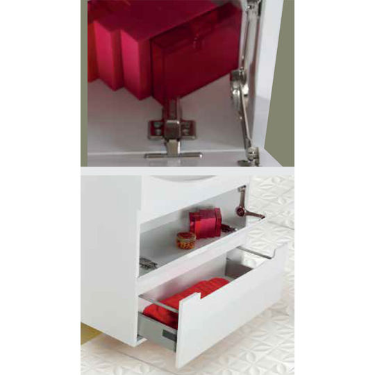 Pro Bagno Πάγκος χωρίς Νιπτήρα Λευκό Pro Bagno Πάγκος χωρίς Νιπτήρα Λευκό