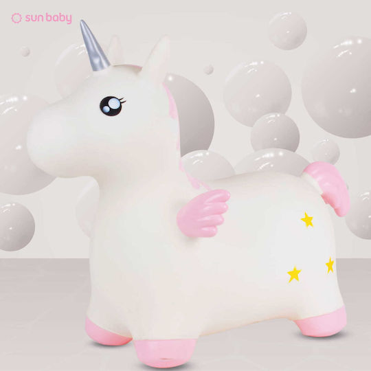 Sun Baby Хоп Хоп Еднорог За 1+ Години Бял 60см