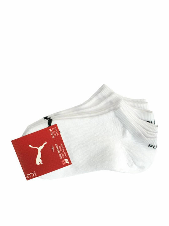 PUMA Athletic Kids' Ankle Socks White 3 Pairs
