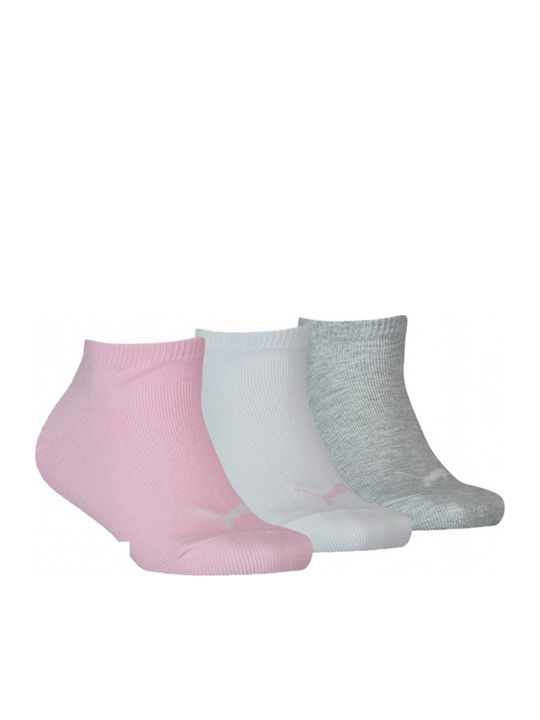 PUMA Athletic Kids' Ankle Socks Invisible 3P Multicolored 3 Pairs