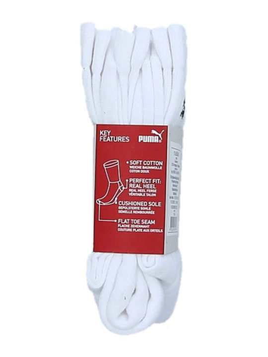 PUMA Athletic Kids' Long Socks White 3 Pairs