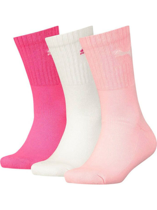 PUMA Athletic Kids' Long Socks Multicolored 3 Pairs
