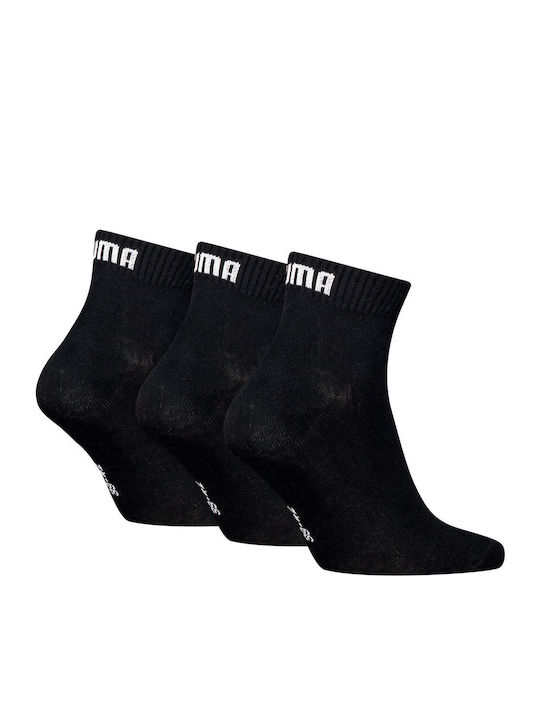 PUMA Quarter Football Black Socks 3 Pairs