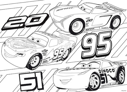Puzzle pentru Copii Maxi Double-Face Cars 3 Challenge pentru 3+ ani+ Ani 60buc Lisciani Giochi