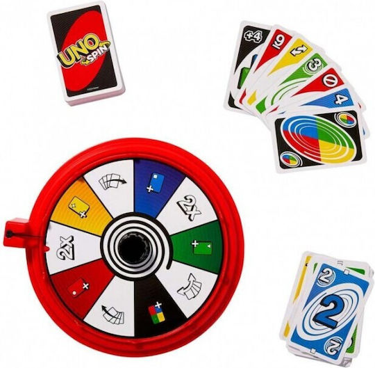 Επιτραπέζιο Παιχνίδι Uno Spin για 2-10 Παίκτες 7+ Ετών Mattel